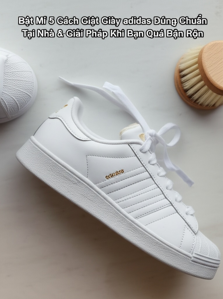 Hình minh họa cho bài viết: Bật Mí 5 Cách Giặt Giày adidas Đúng Chuẩn Tại Nhà & Giải Pháp Khi Bạn Quá Bận Rộn