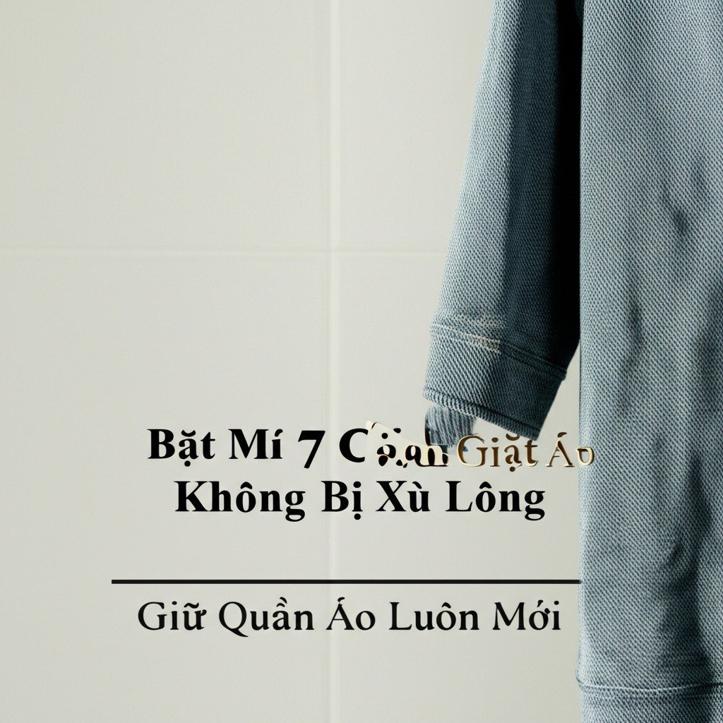 Hình minh họa cho bài viết: Bật Mí 7 Cách Giặt Áo Không Bị Xù Lông, Giữ Quần Áo Luôn Mới