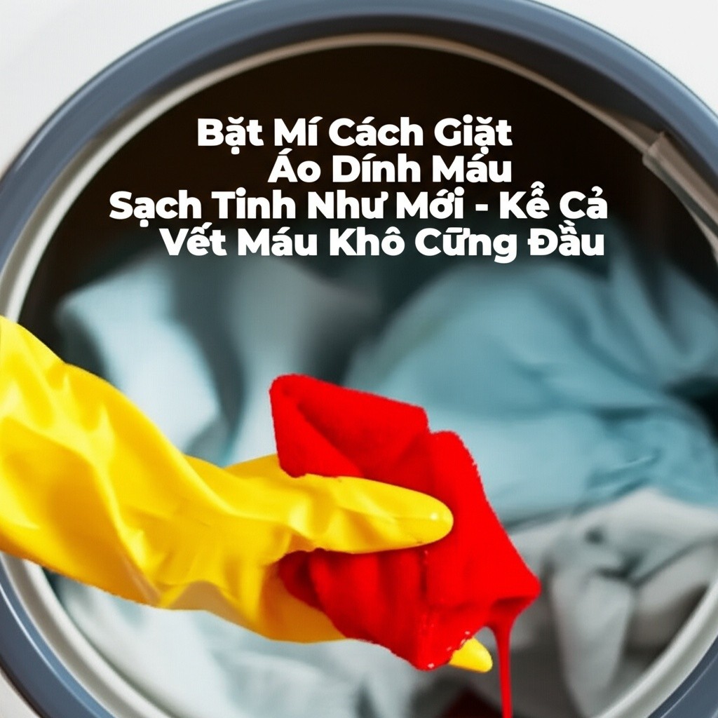 Hình minh họa cho bài viết: Bật Mí Cách Giặt Áo Dính Máu Sạch Tinh Như Mới - Kể Cả Vết Máu Khô Cứng Đầu