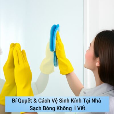 Bí Quyết & Cách Vệ Sinh Kính Tại Nhà Sạch Bóng Không Tì Vết