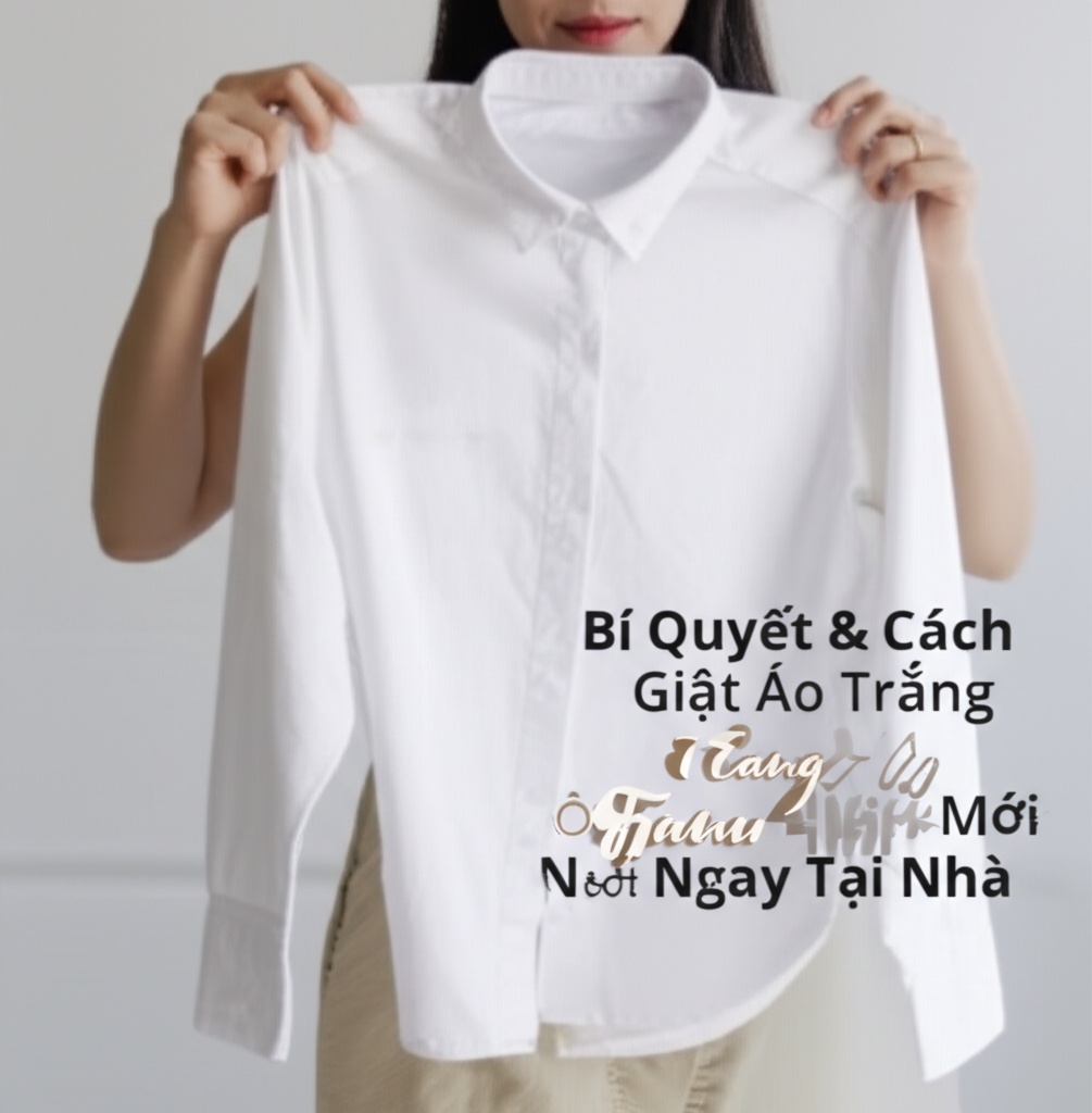 Hình minh họa cho bài viết: Bí Quyết & Cách Giặt Áo Trắng Bị Ố Vàng Sáng Như Mới Ngay Tại Nhà
