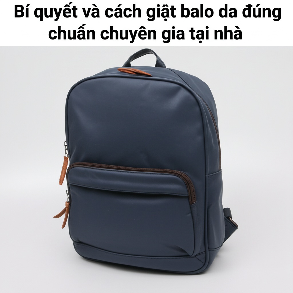 Hình minh họa cho bài viết: Bí quyết và cách giặt balo da đúng chuẩn chuyên gia tại nhà