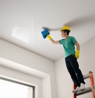 Bí quyết và cách vệ sinh trần nhà sạch bóng như mới, an toàn tuyệt đối