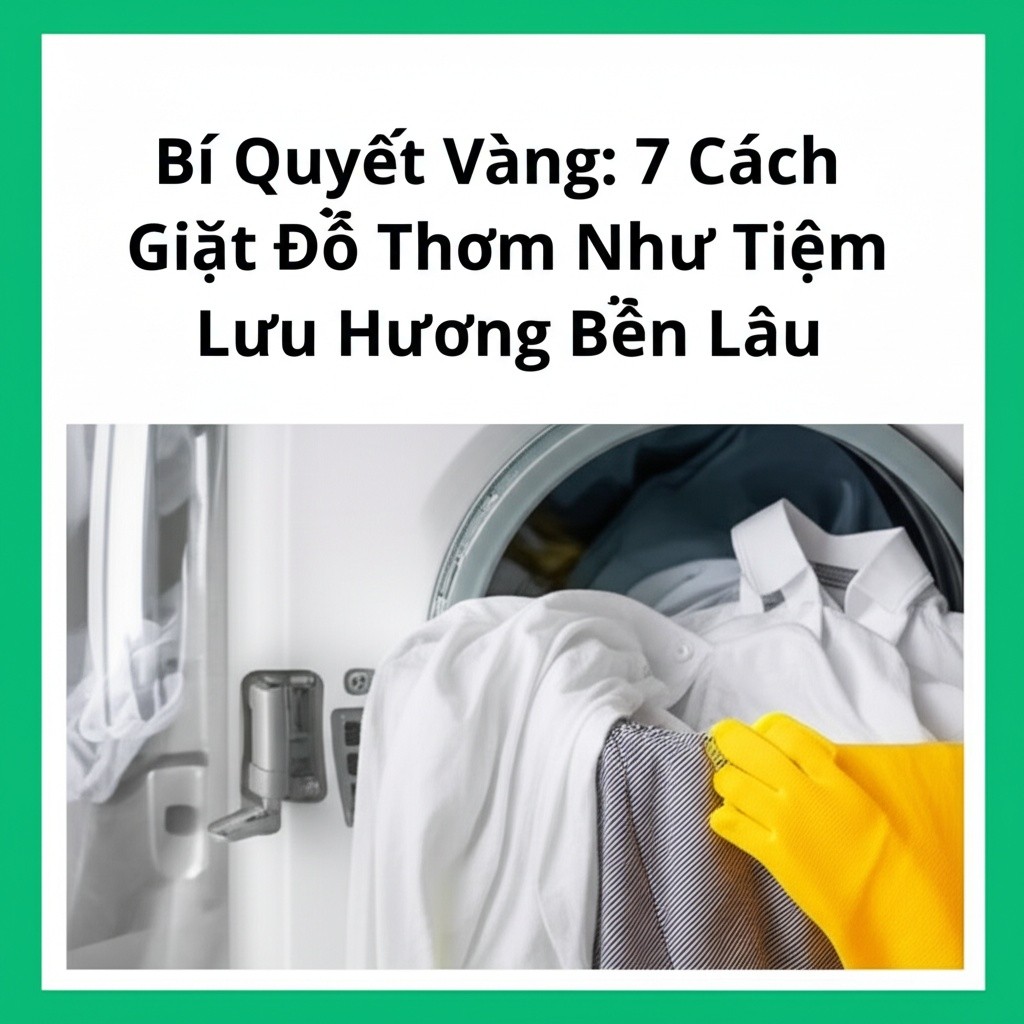 Hình minh họa cho bài viết: Bí Quyết Vàng: 7 Cách Giặt Đồ Thơm Như Tiệm, Lưu Hương Bền Lâu