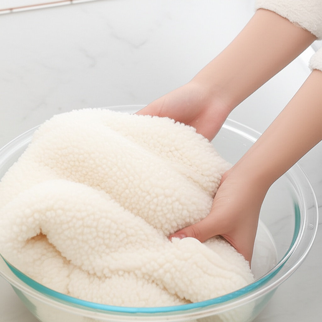 Hình minh họa cho bài viết: Bí Quyết Vàng: Cách Giặt Áo Lông Cừu Nhân Tạo Bền Đẹp Như Mới