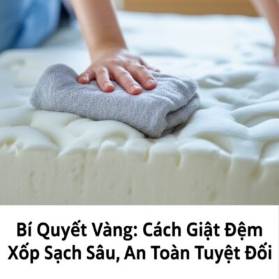 Bí Quyết Vàng: Cách Giặt Đệm Xốp Sạch Sâu, An Toàn Tuyệt Đối