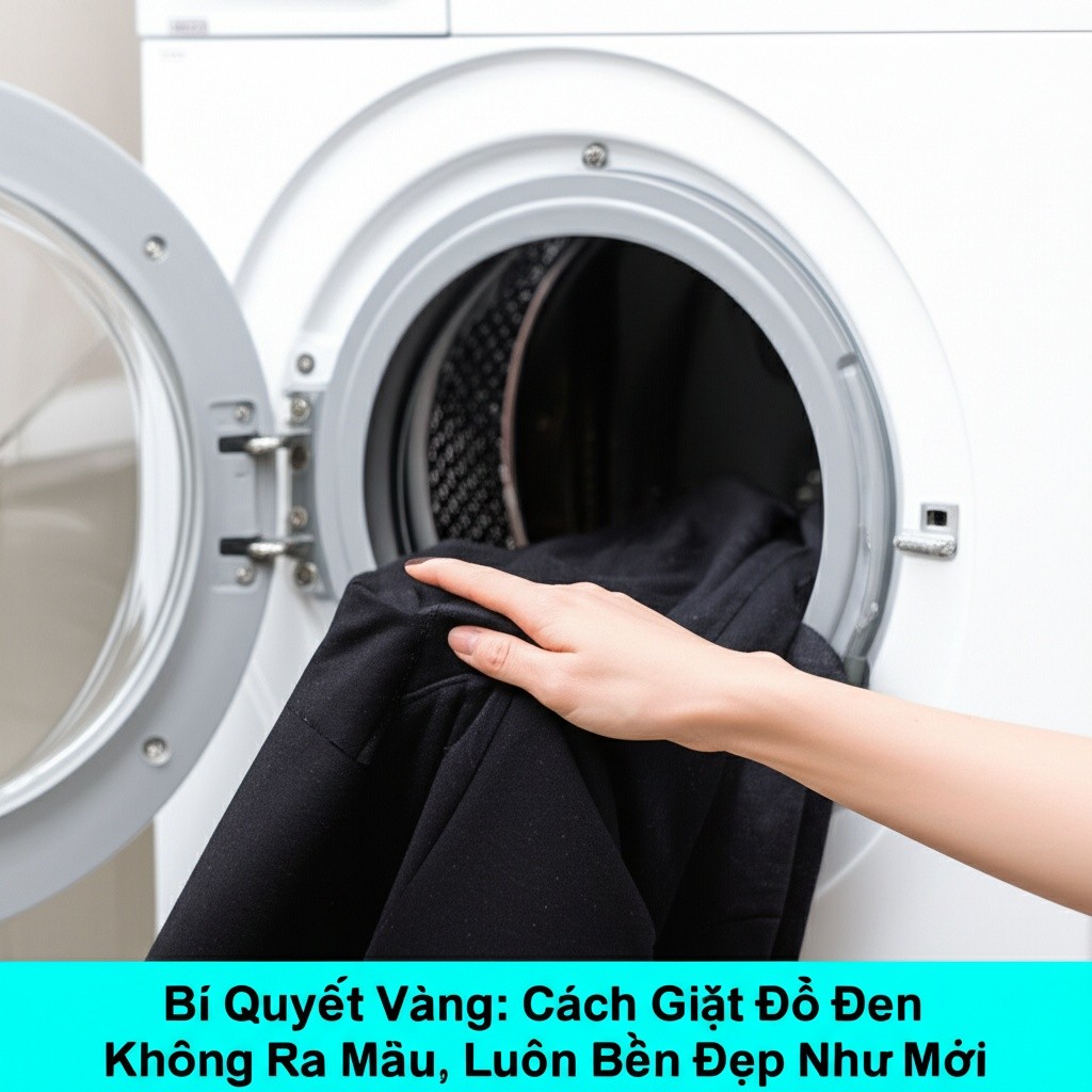 Hình minh họa cho bài viết: Bí Quyết Vàng: Cách Giặt Đồ Đen Không Ra Màu, Luôn Bền Đẹp Như Mới