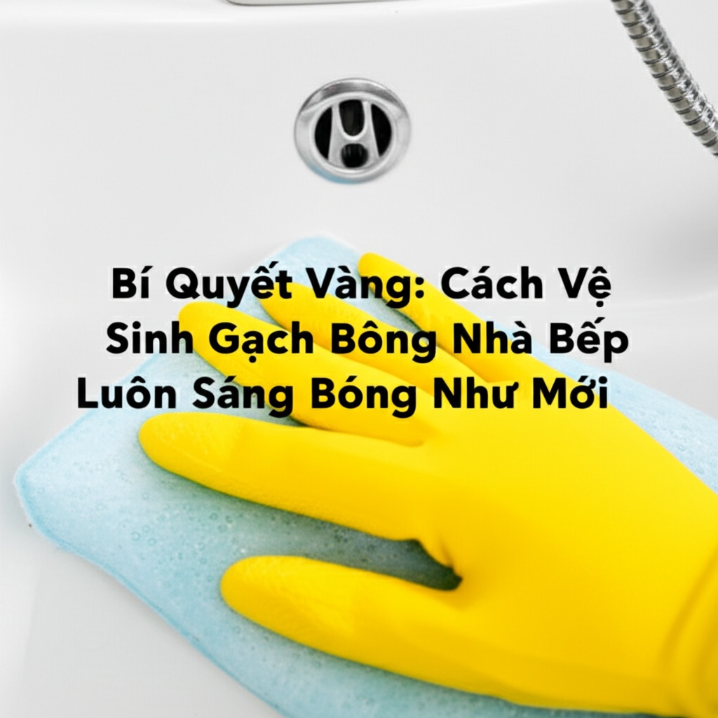 Hình minh họa cho bài viết: Bí Quyết Vàng: Cách Vệ Sinh Gạch Bông Nhà Bếp Luôn Sáng Bóng Như Mới