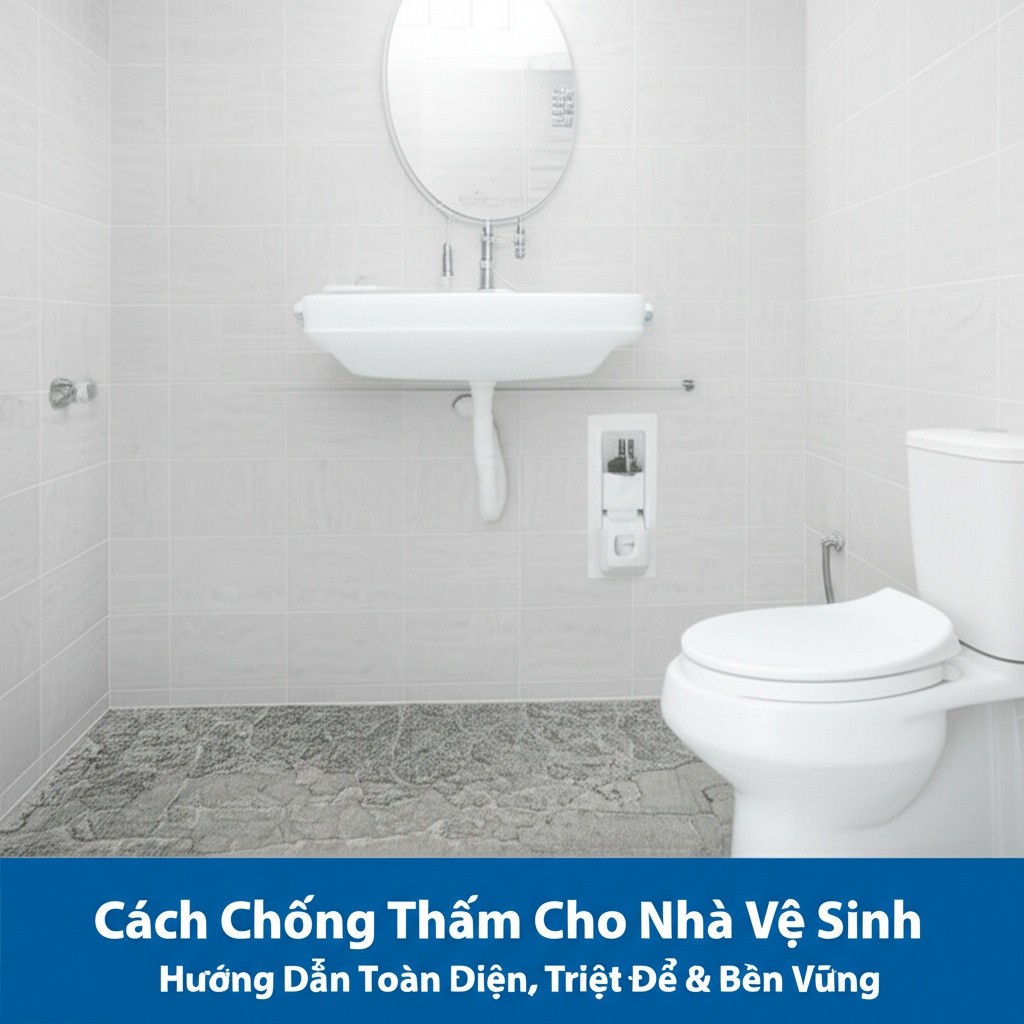 Hình minh họa cho bài viết: Cách Chống Thấm Cho Nhà Vệ Sinh: Hướng Dẫn Toàn Diện, Triệt Để & Bền Vững