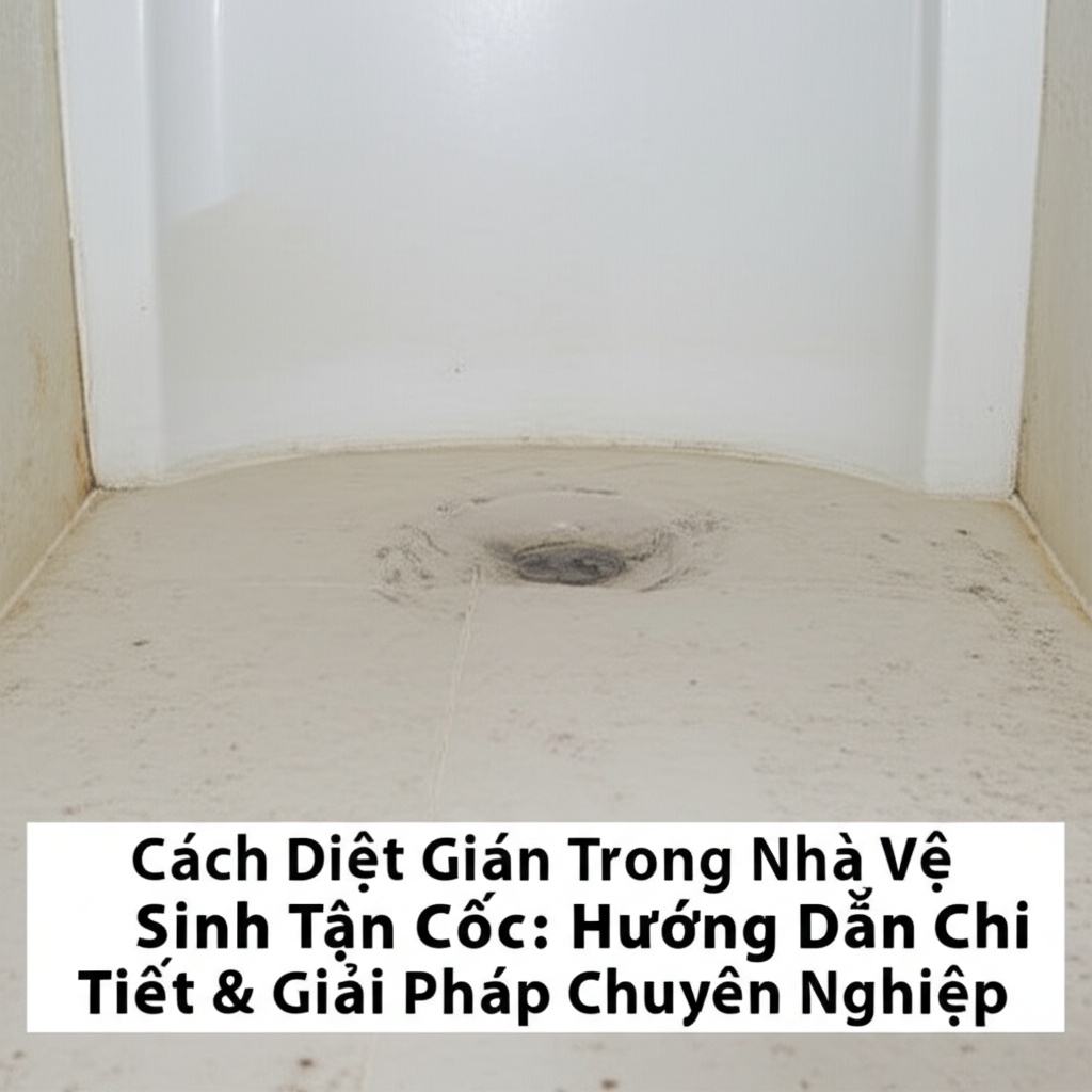 Hình minh họa cho bài viết: Cách Diệt Gián Trong Nhà Vệ Sinh Tận Gốc: Hướng Dẫn Chi Tiết & Giải Pháp Chuyên Nghiệp