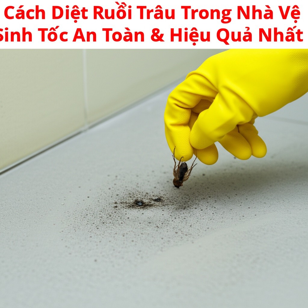 Hình minh họa cho bài viết: Cách Diệt Ruồi Trâu Trong Nhà Vệ Sinh Tận Gốc, An Toàn & Hiệu Quả Nhất
