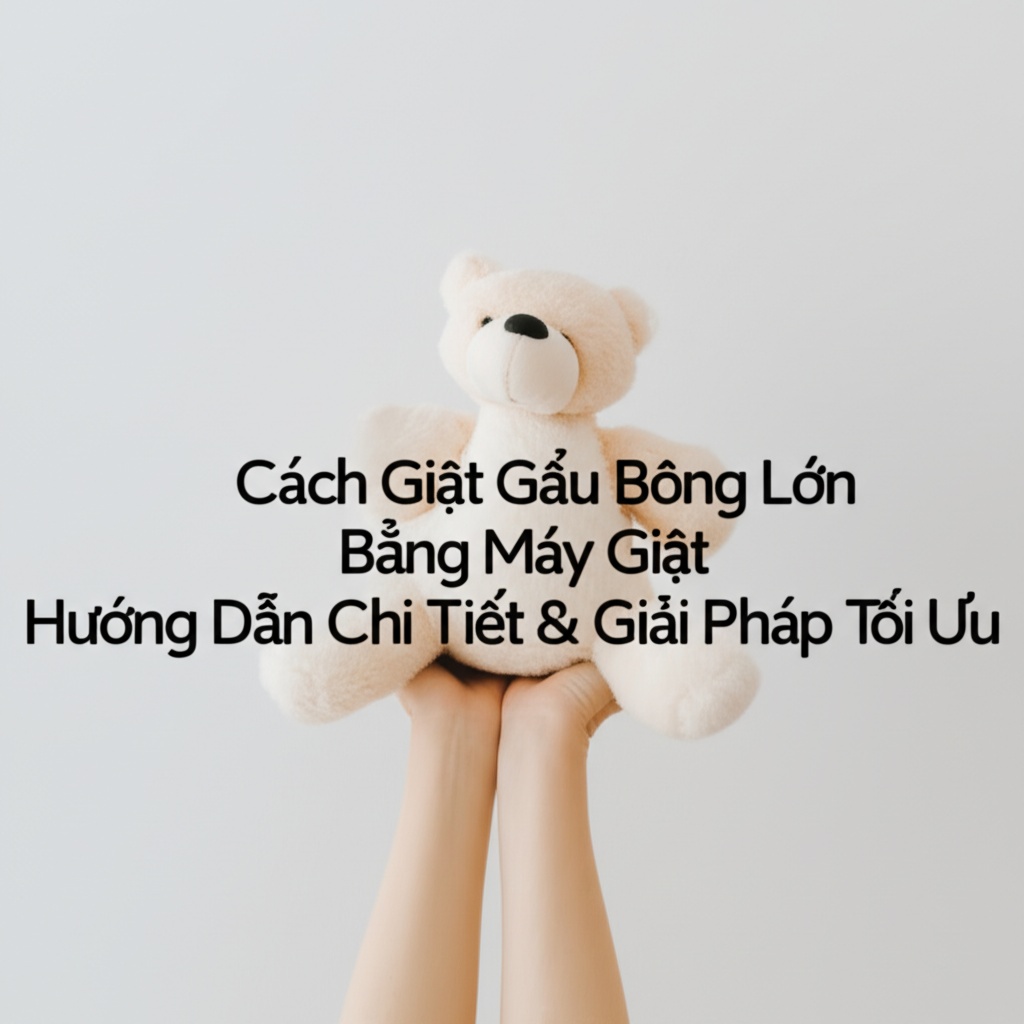 Hình minh họa cho bài viết: Cách Giặt Gấu Bông Lớn Bằng Máy Giặt: Hướng Dẫn Chi Tiết & Giải Pháp Tối Ưu