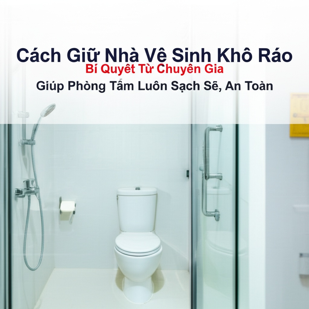 Hình minh họa cho bài viết: Cách Giữ Nhà Vệ Sinh Khô Ráo: Bí Quyết Từ Chuyên Gia Giúp Phòng Tắm Luôn Sạch Sẽ, An Toàn