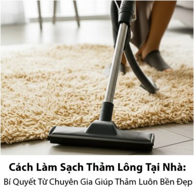 Cách Làm Sạch Thảm Lông Tại Nhà: Bí Quyết Từ Chuyên Gia Giúp Thảm Luôn Bền Đẹp
