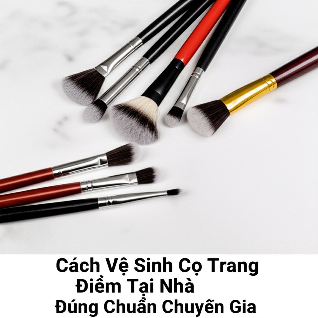Hình minh họa cho bài viết: Cách Vệ Sinh Cọ Trang Điểm Tại Nhà Đúng Chuẩn Chuyên Gia