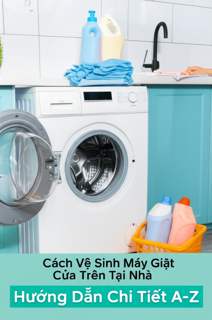 Hình minh họa cho bài viết: Cách Vệ Sinh Máy Giặt Cửa Trên Tại Nhà: Hướng Dẫn Chi Tiết A-Z