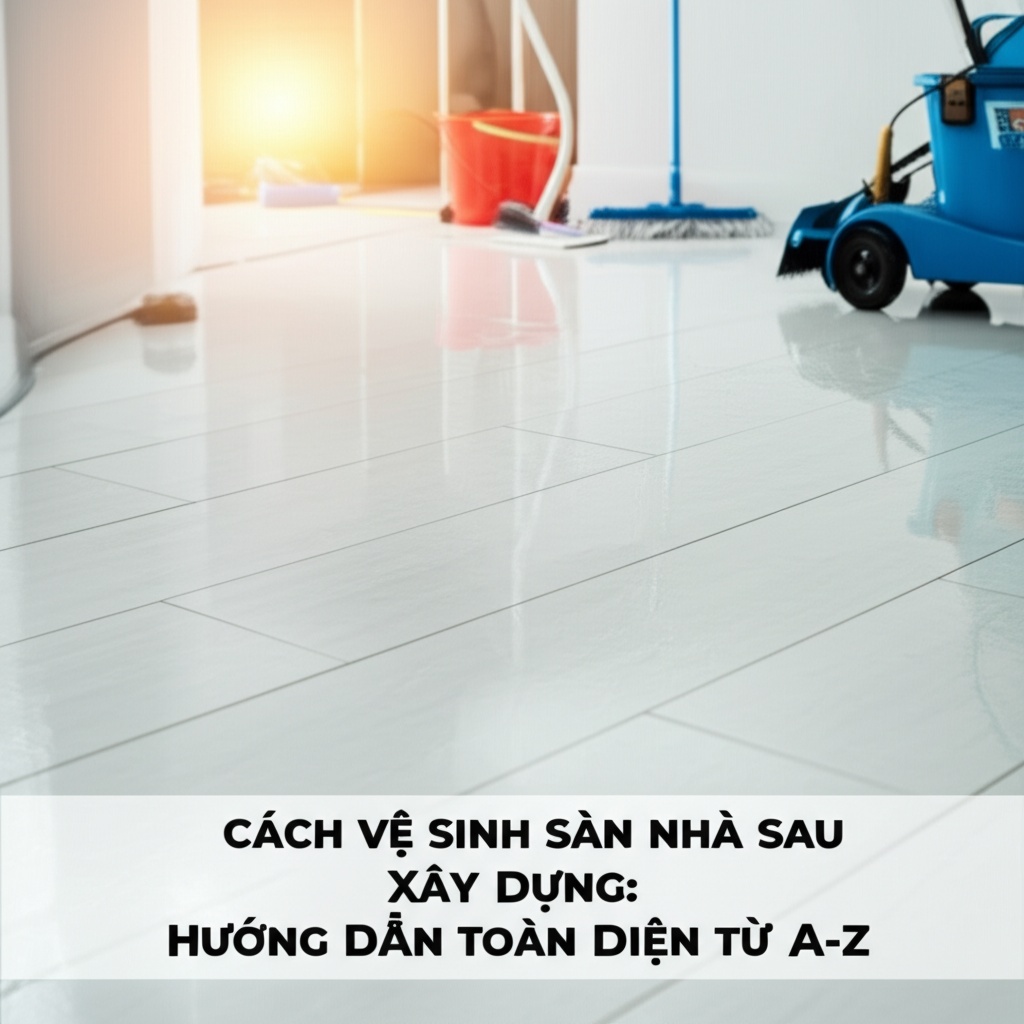 Hình minh họa cho bài viết: Cách Vệ Sinh Sàn Nhà Sau Xây Dựng: Hướng Dẫn Toàn Diện Từ A-Z