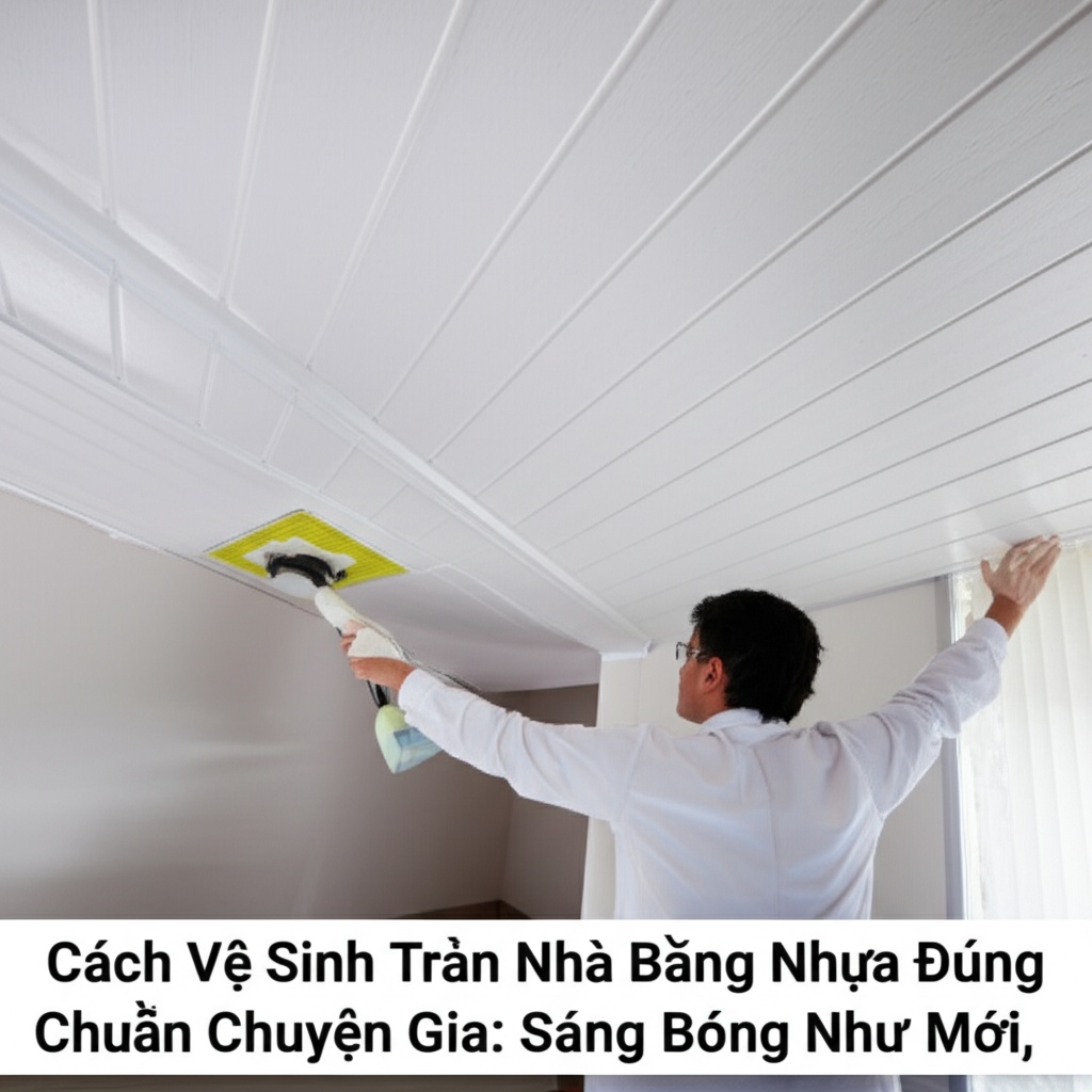 Hình minh họa cho bài viết: Cách Vệ Sinh Trần Nhà Bằng Nhựa Đúng Chuẩn Chuyên Gia: Sáng Bóng Như Mới