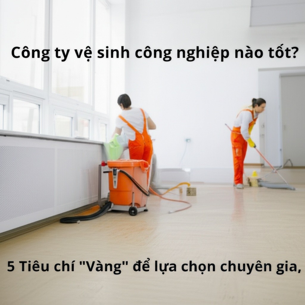 Hình minh họa cho bài viết: Công ty vệ sinh công nghiệp nào tốt? 5 Tiêu chí 