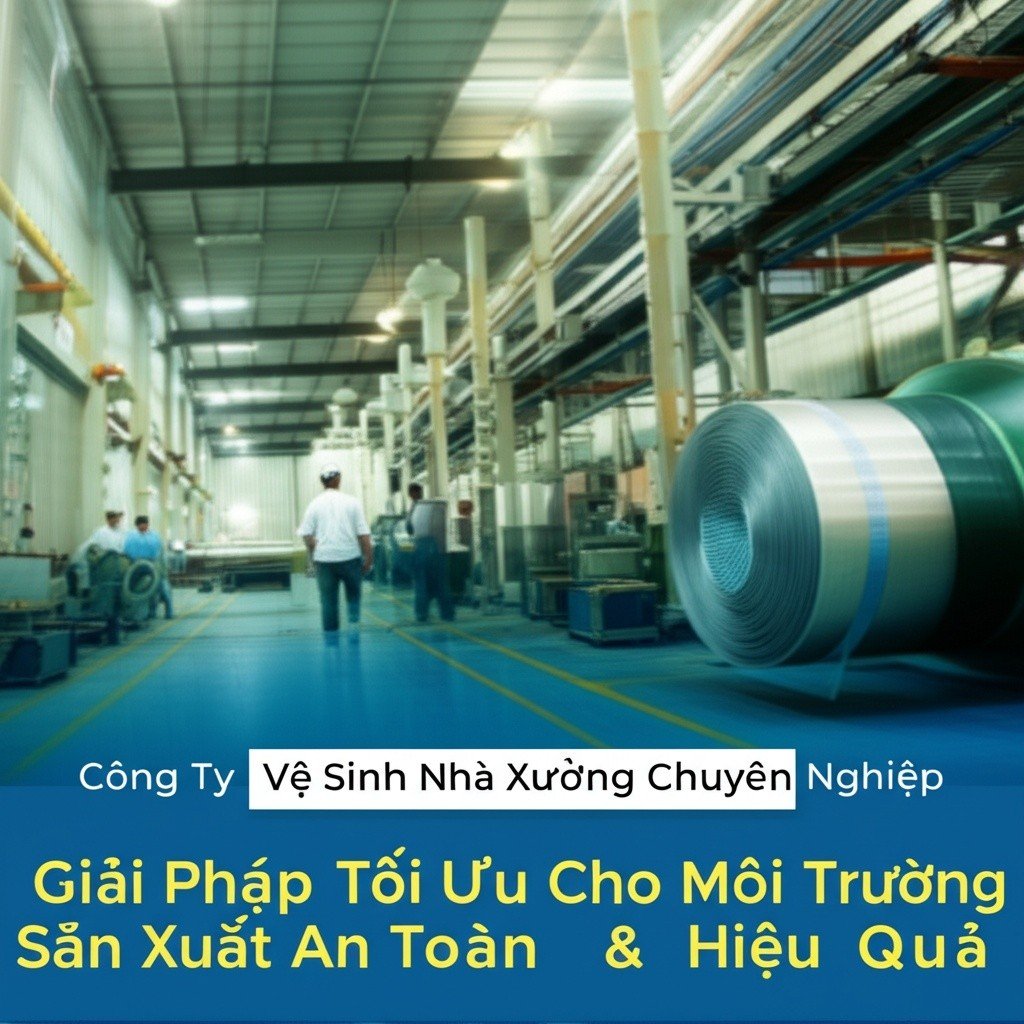 Hình minh họa cho bài viết: Công Ty Vệ Sinh Nhà Xưởng Chuyên Nghiệp: Giải Pháp Tối Ưu Cho Môi Trường Sản Xuất An Toàn & Hiệu Quả