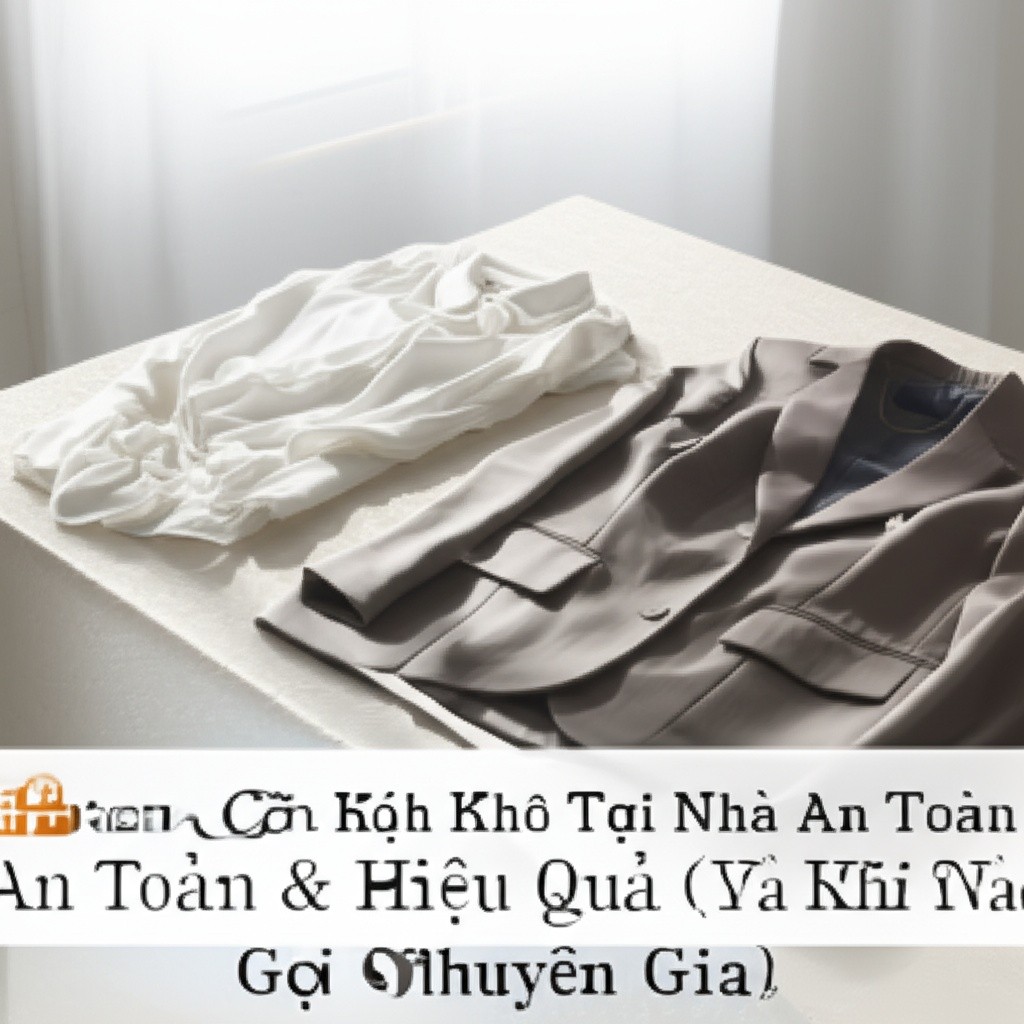Hình minh họa cho bài viết: Hướng Dẫn Cách Giặt Khô Tại Nhà An Toàn & Hiệu Quả (Và Khi Nào Nên Gọi Chuyên Gia)