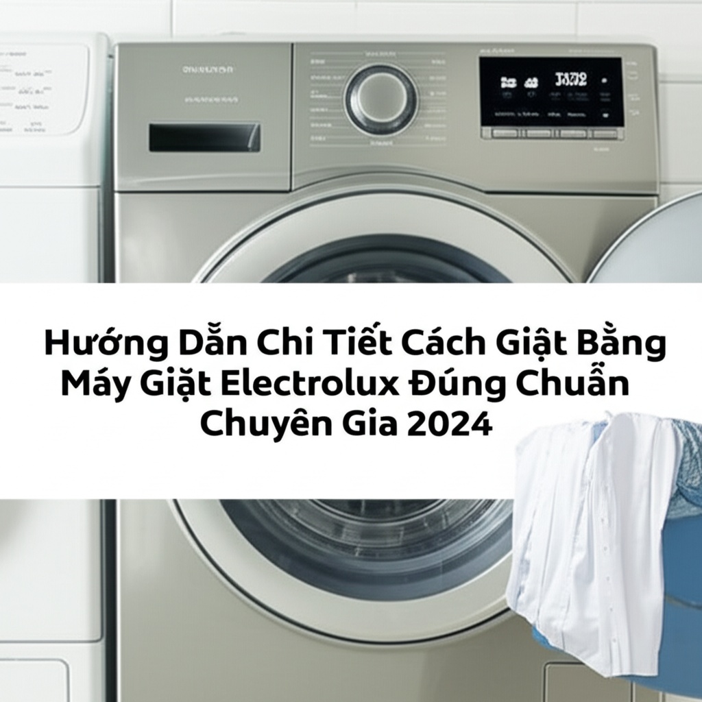Hình minh họa cho bài viết: Hướng Dẫn Chi Tiết Cách Giặt Bằng Máy Giặt Electrolux Đúng Chuẩn Chuyên Gia 2024