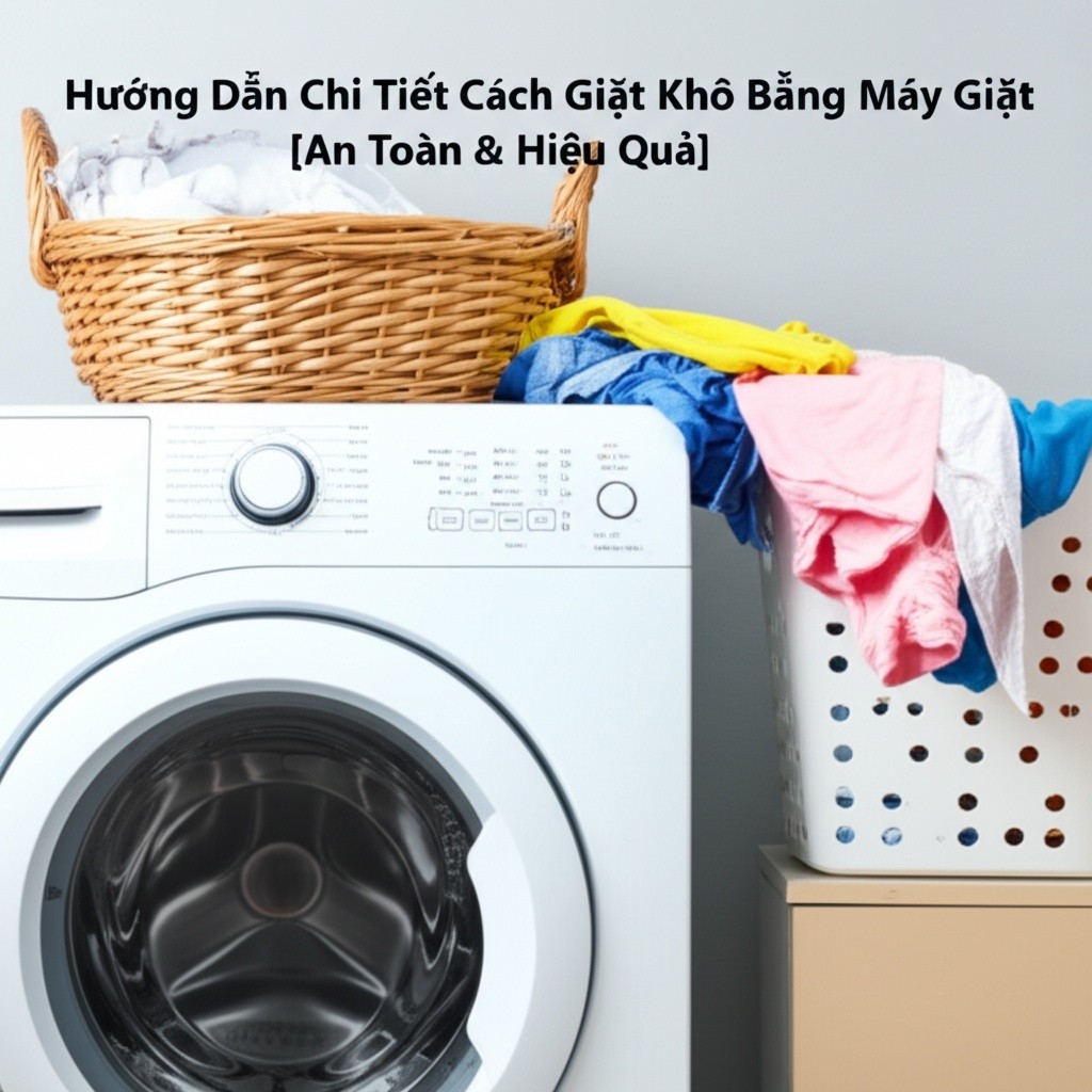 Hình minh họa cho bài viết: Hướng Dẫn Chi Tiết Cách Giặt Khô Bằng Máy Giặt Tại Nhà [An Toàn & Hiệu Quả]