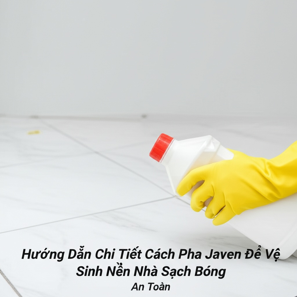 Hình minh họa cho bài viết: Hướng Dẫn Chi Tiết Cách Pha Javen Để Vệ Sinh Nền Nhà Sạch Bóng, An Toàn