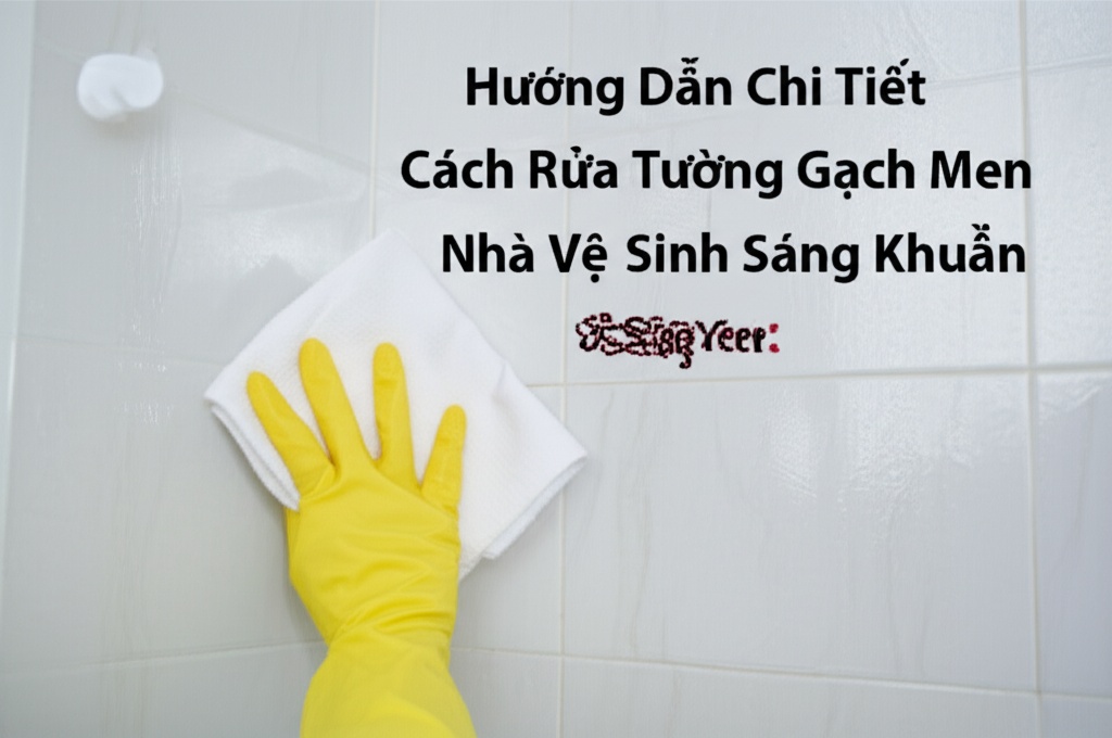 Hình minh họa cho bài viết: Hướng Dẫn Chi Tiết Cách Rửa Tường Gạch Men Nhà Vệ Sinh Sáng Bóng, Sạch Khuẩn