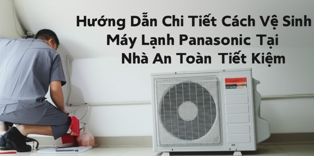 Hình minh họa cho bài viết: Hướng Dẫn Chi Tiết Cách Vệ Sinh Máy Lạnh Panasonic Tại Nhà An Toàn, Tiết Kiệm