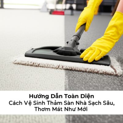 Hướng Dẫn Toàn Diện Cách Vệ Sinh Thảm Sàn Nhà Sạch Sâu, Thơm Mát Như Mới